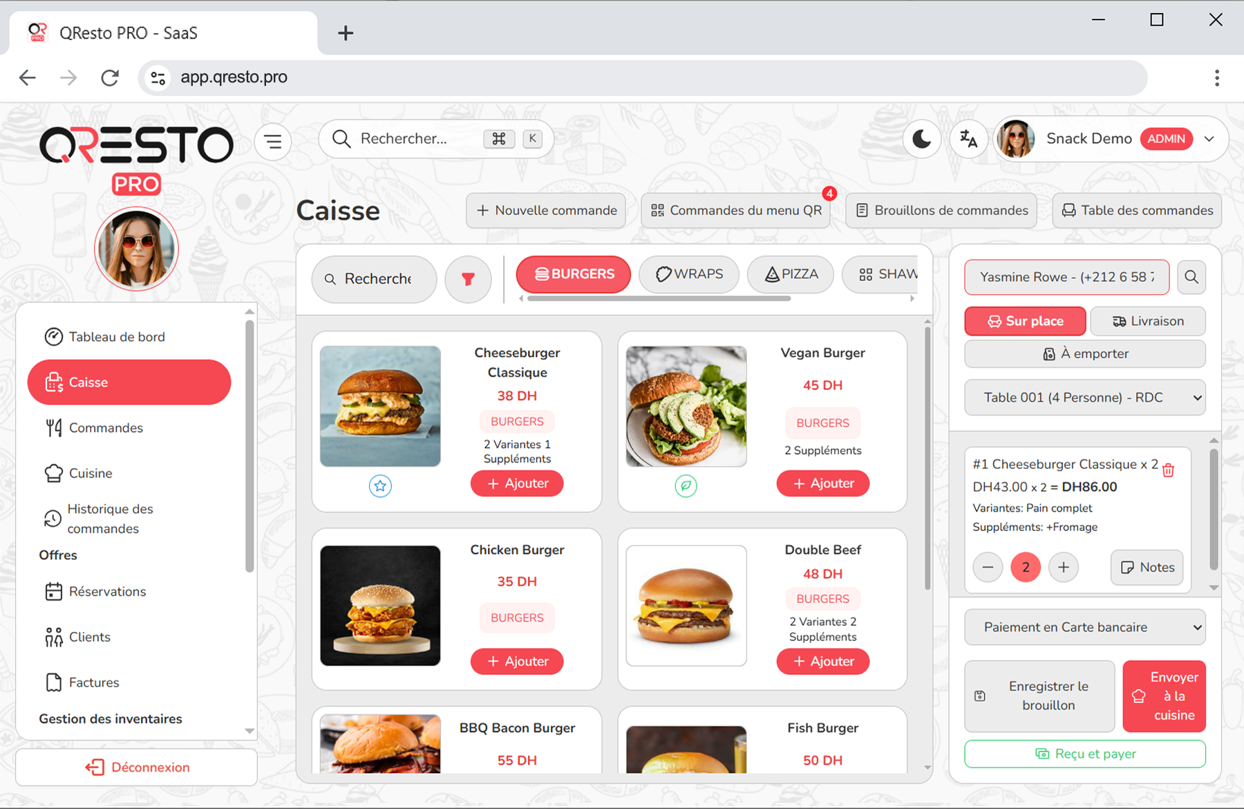 SaaS de gestion de restaurant au Maroc - QResto Pro