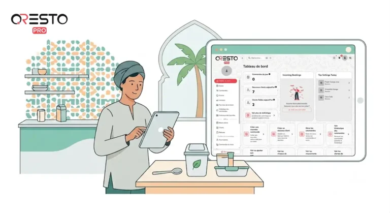 Cuisine de restaurant avec des ingrédients et des stocks alimentaires illustrant le gaspillage alimentaire et les pertes de stock dans la restauration au Maroc.