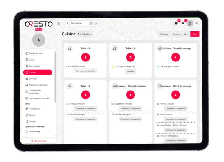 gestion restaurant maroc